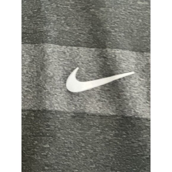 Nike Golf Polo Shirt Men's Large Gray Blade Collar Snap Button Short Sleeve - Picture 4 of 8